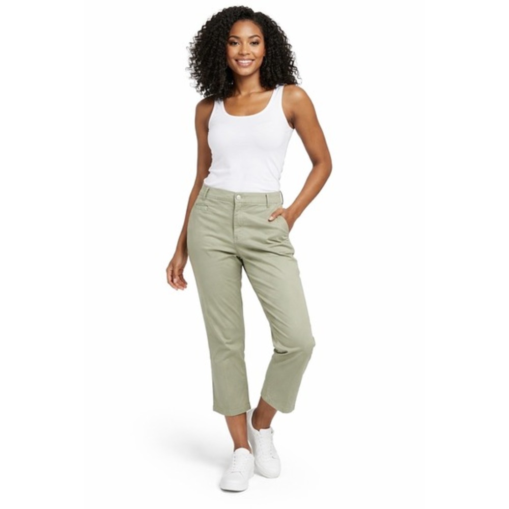 United Colors of Benetton Chino Pants Sage Green Khaki 10 Preppy Festival 79-35
